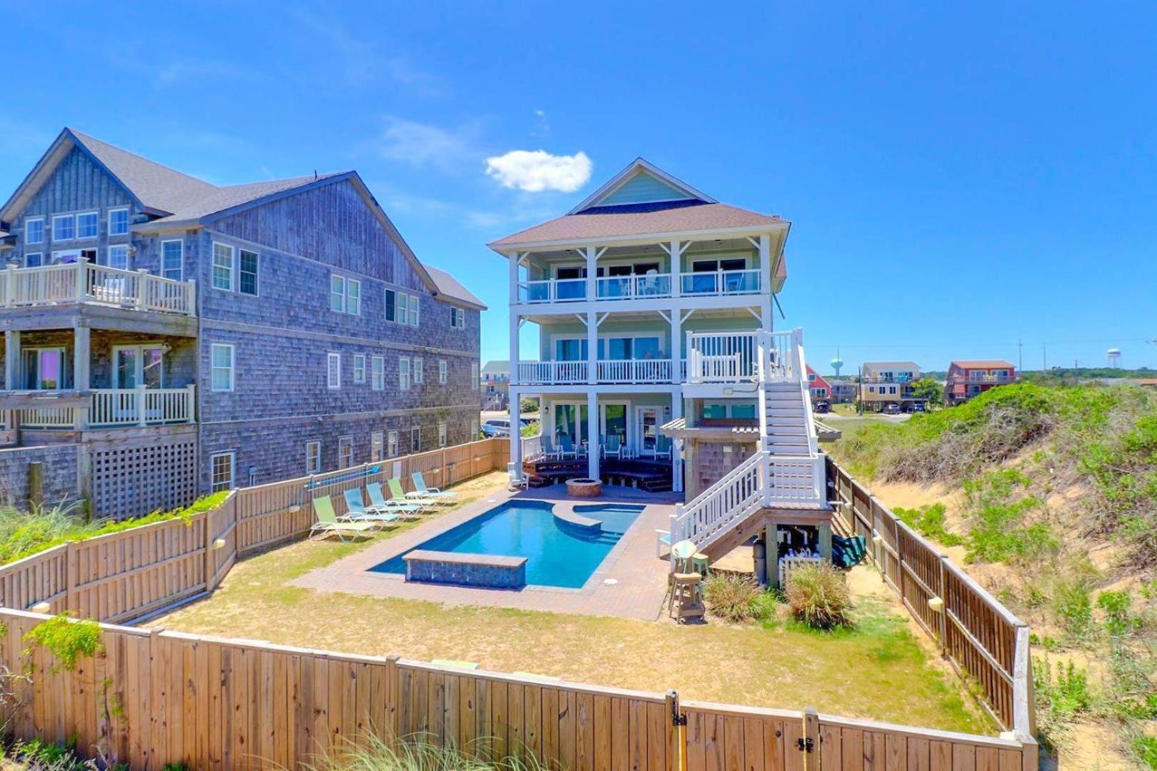 6007 Happy Sol Oceanfront Heatable Pool Villa Nags Head Luaran gambar
