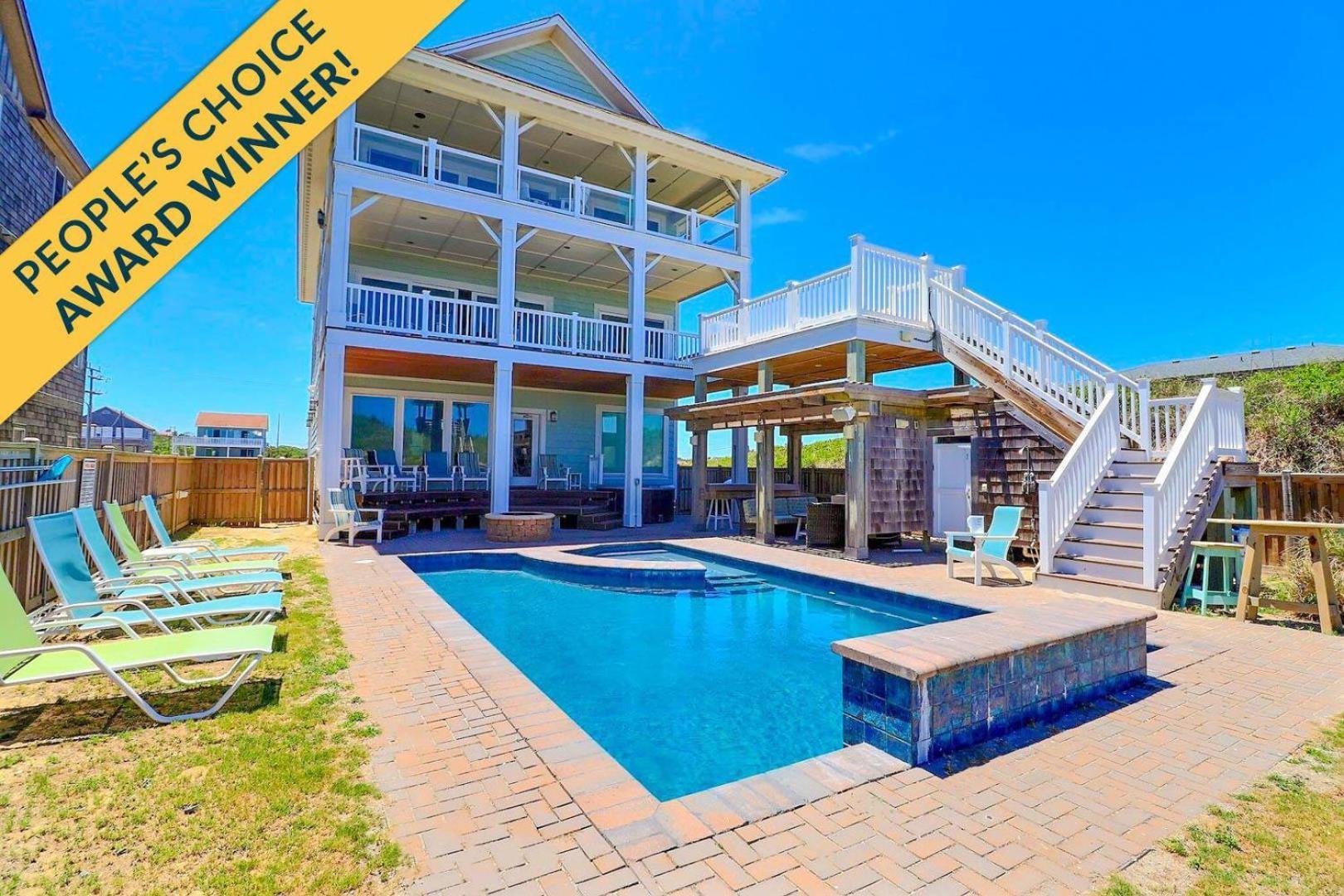 6007 Happy Sol Oceanfront Heatable Pool Villa Nags Head Luaran gambar